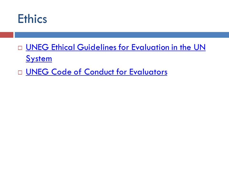 Module 15: Ethics of Evaluation